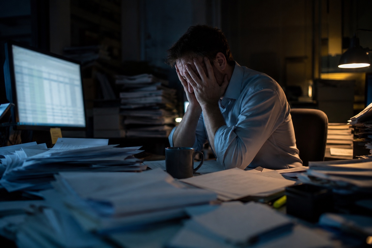 Inspector overwhelmed manually formatting NDT inspection reports late at night